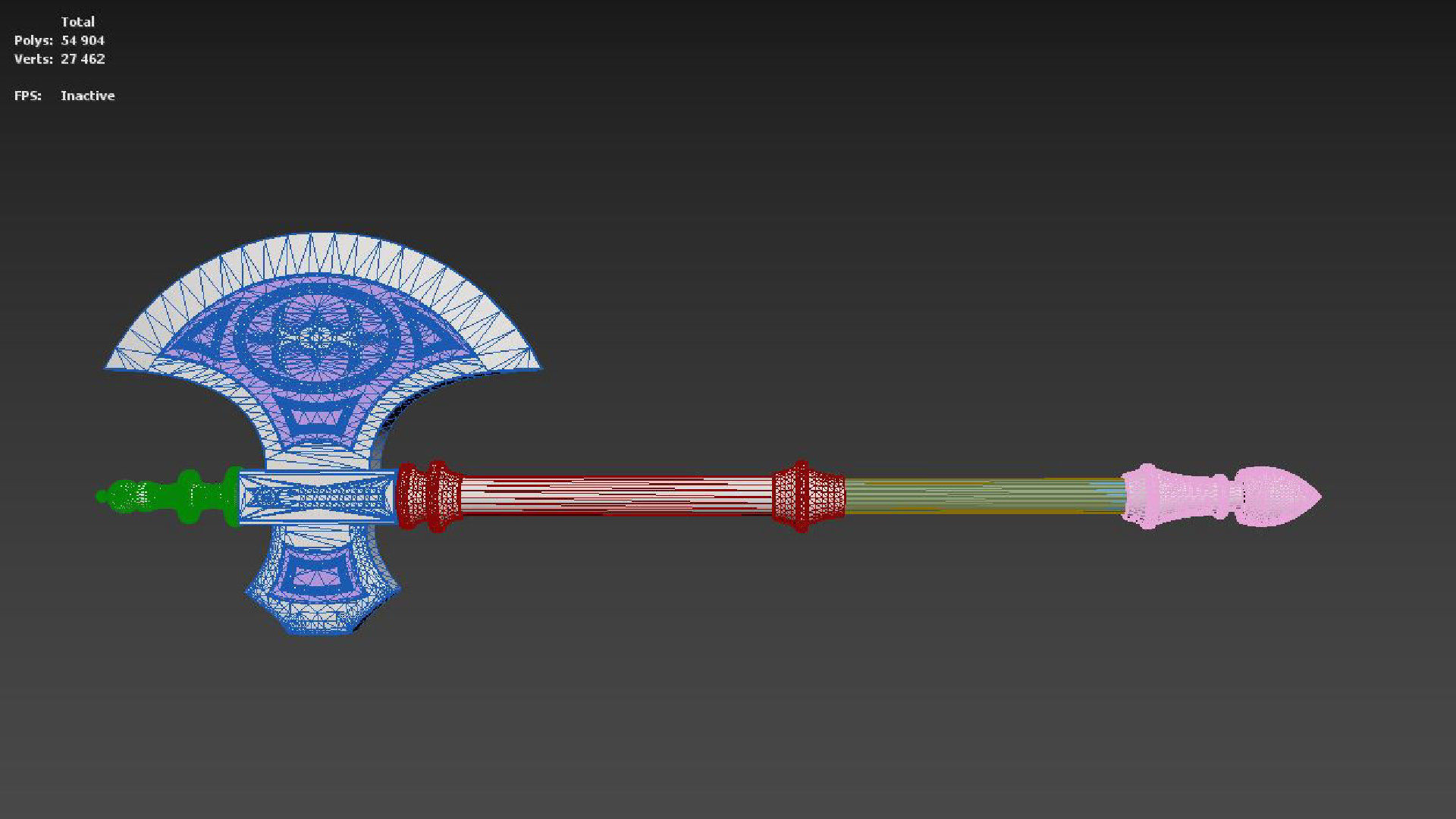 Fire Emblem Fates IF Camilla Kamira Axe Cosplay Weapon Prop 3D print model_10