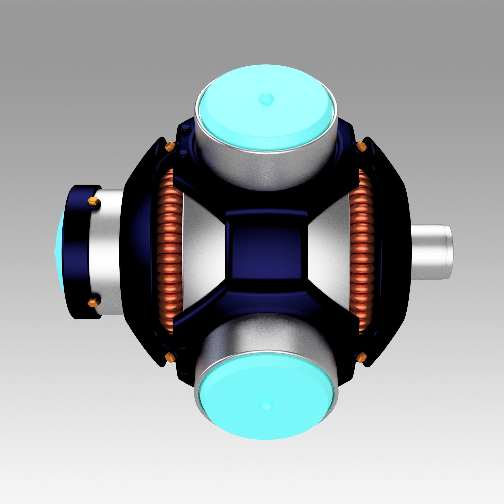 Blade Light UP UV Hero bomb replica prop cosplay 3D print model_6