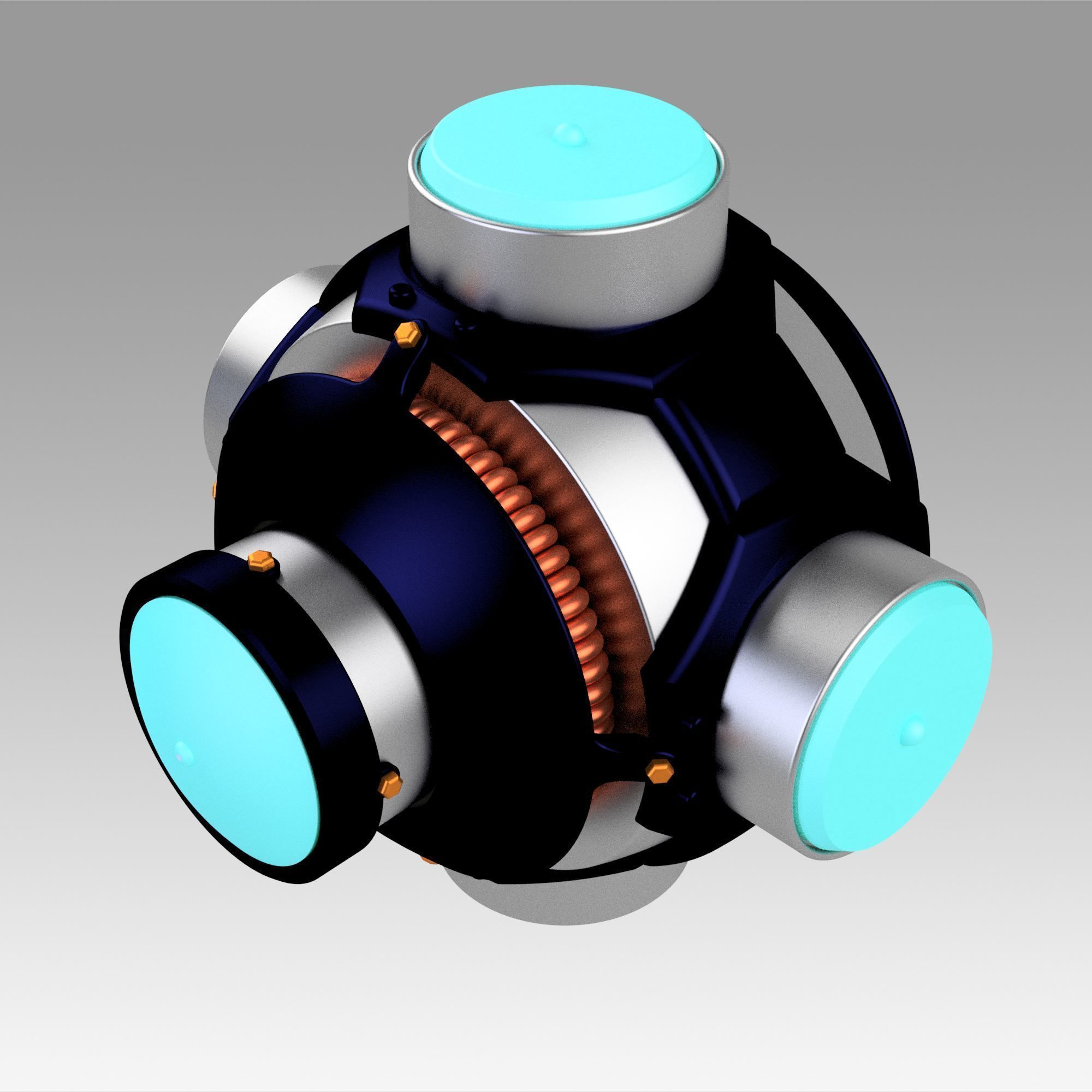 Blade Light UP UV Hero bomb replica prop cosplay 3D print model_5