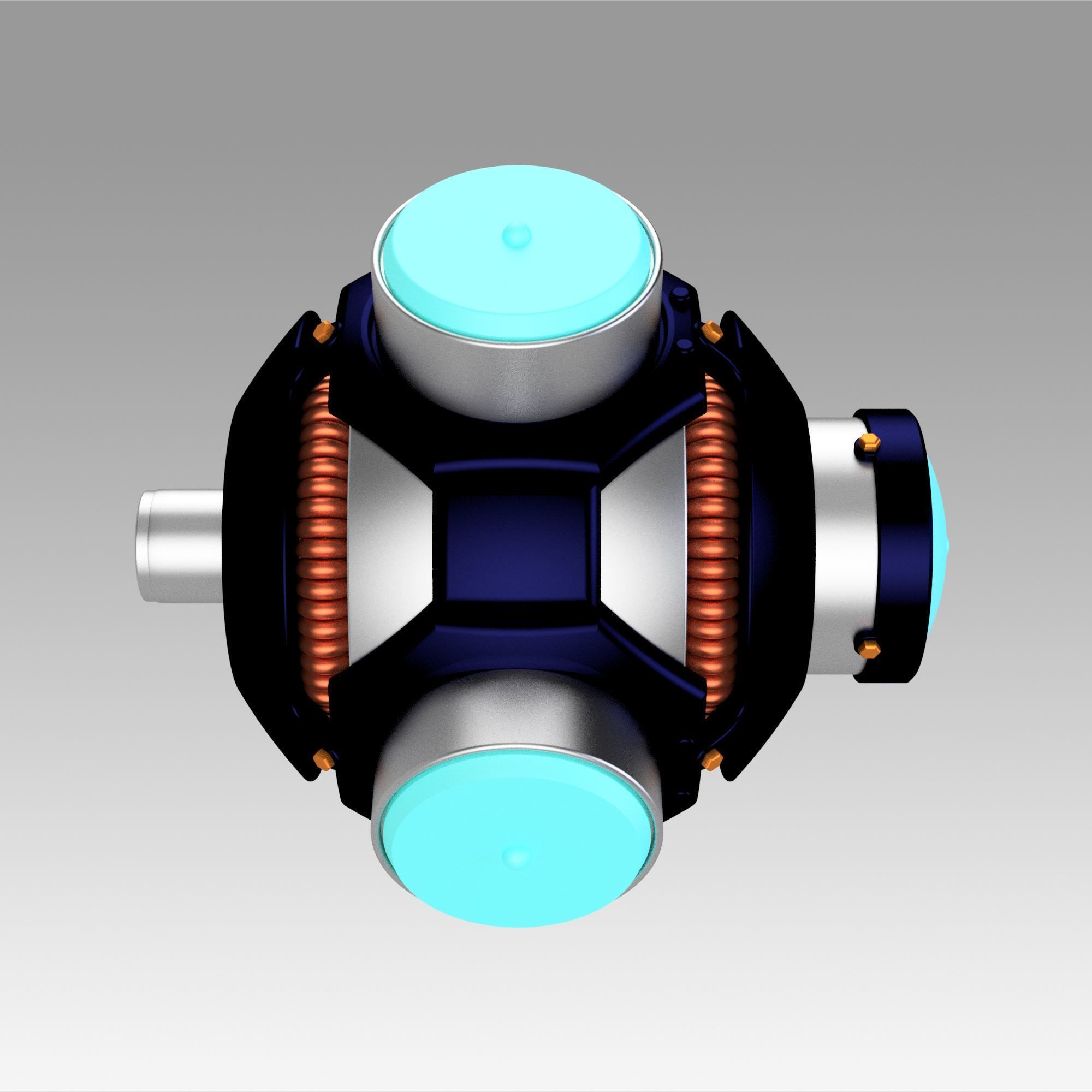 Blade Light UP UV Hero bomb replica prop cosplay 3D print model_2