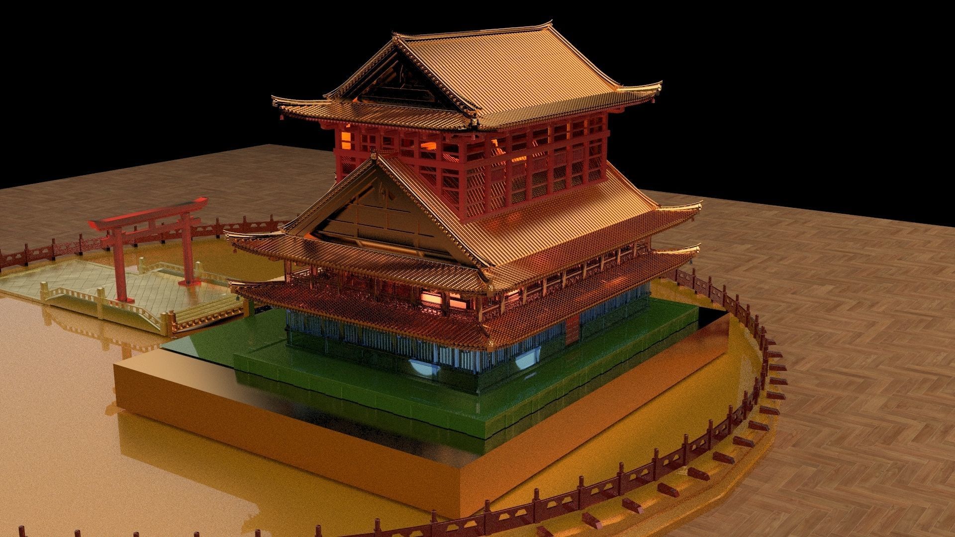 Chinese ancient house  3D model_2