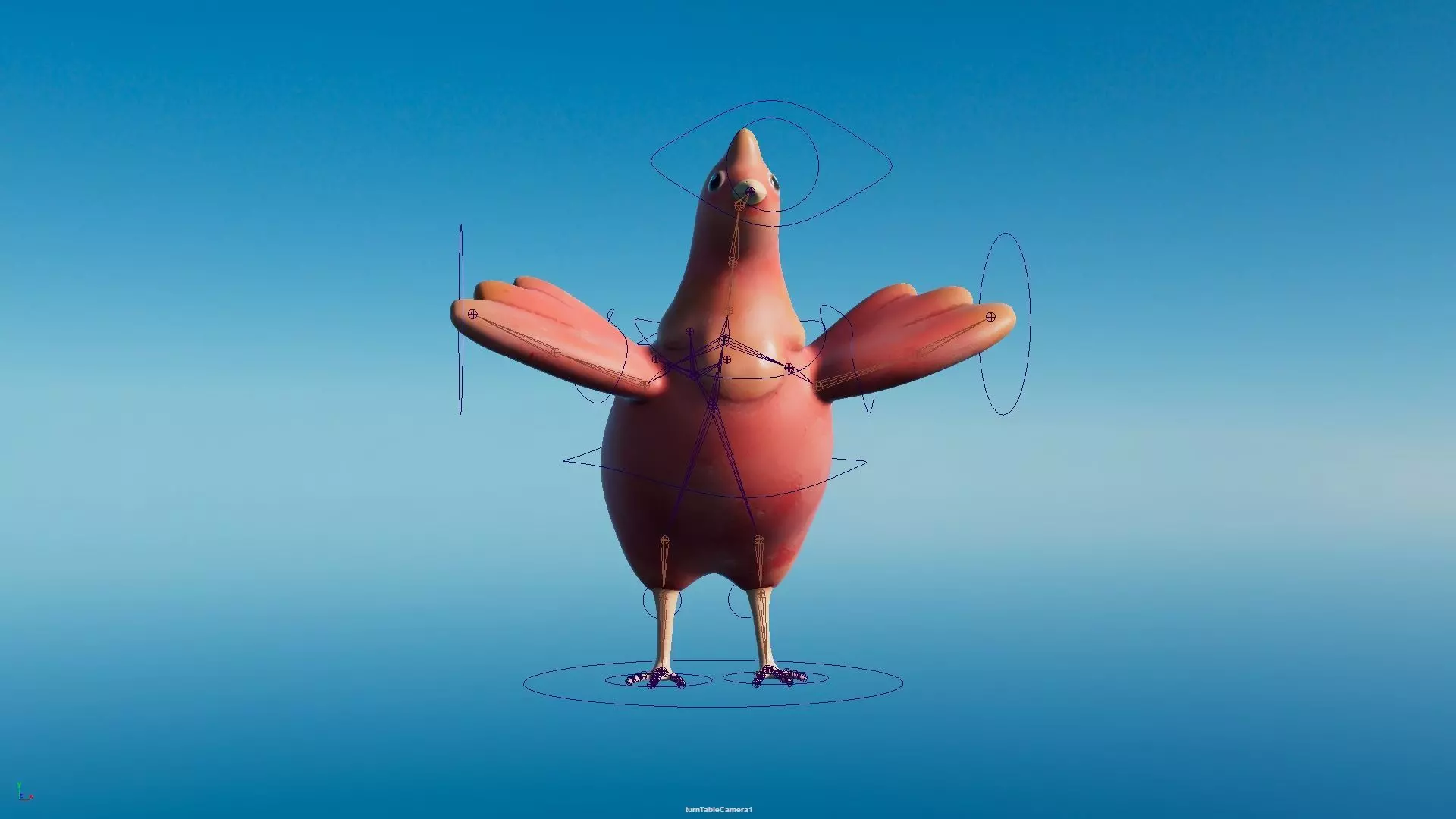 Chicken Low-poly 3D model for Game Low-poly 3D model_0