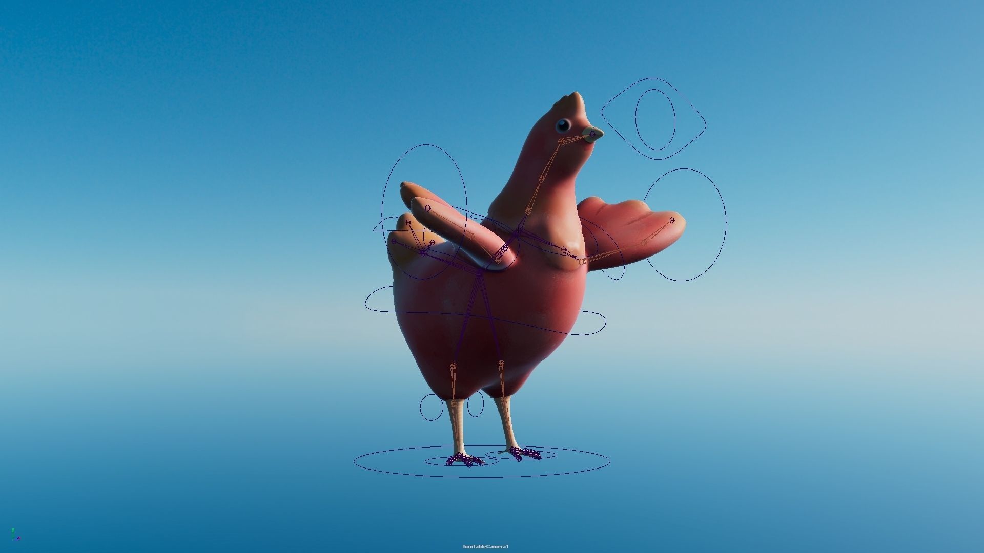 Chicken Low-poly 3D model for Game Low-poly 3D model_2