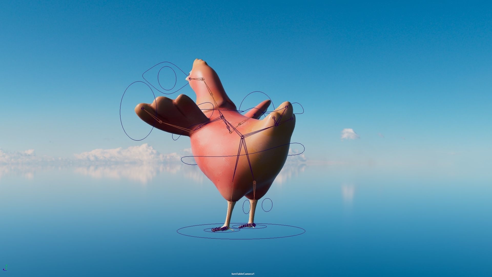 Chicken Low-poly 3D model for Game Low-poly 3D model_4