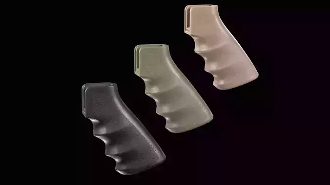 Hogue AR Pistol Grip Low-poly 3D model