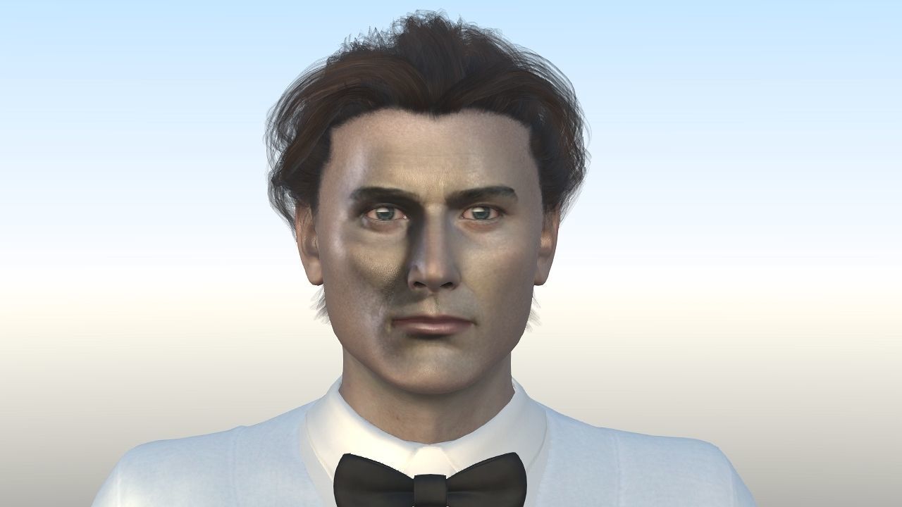 Bruce Williams Low-poly 3D model_4