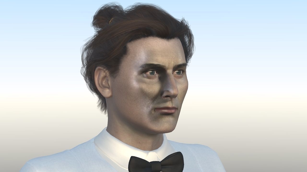 Bruce Williams Low-poly 3D model_6