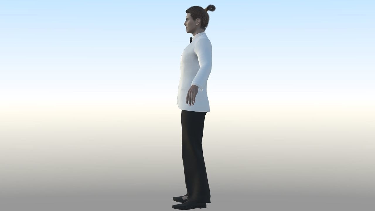 Bruce Williams Low-poly 3D model_3