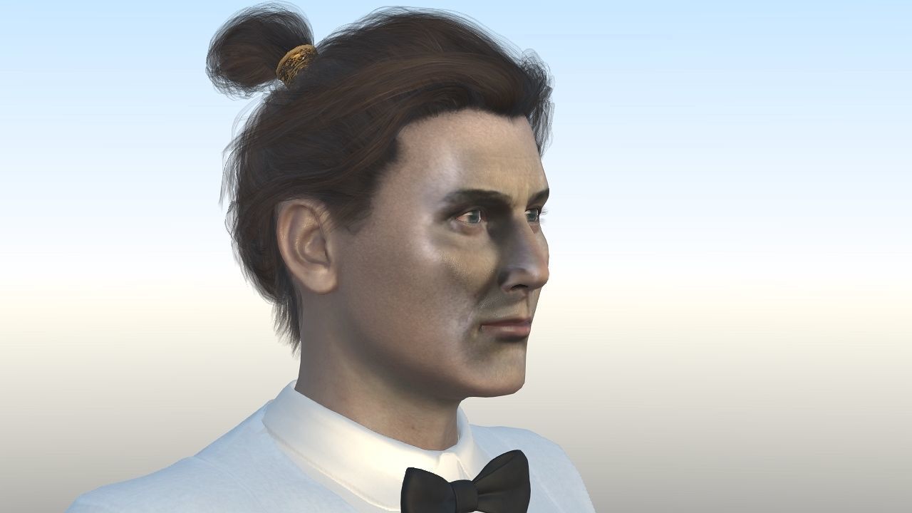 Bruce Williams Low-poly 3D model_7