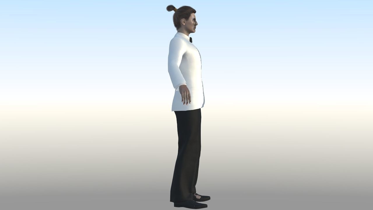 Bruce Williams Low-poly 3D model_1