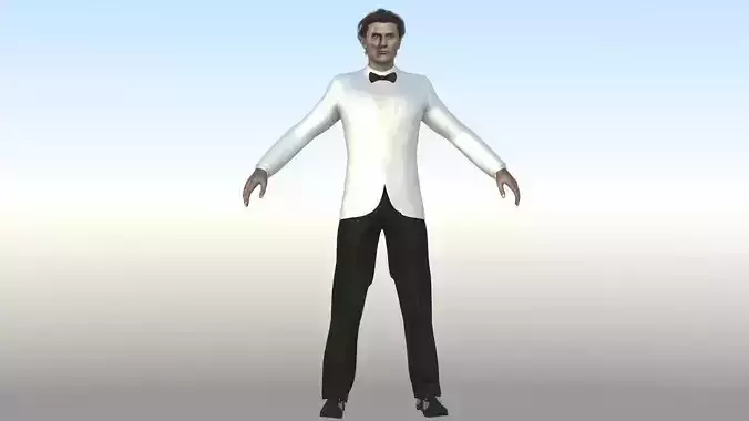 Bruce Williams Low-poly 3D model Bruce Williams Low-poly 3D model