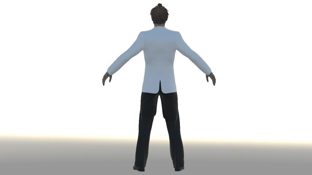 Bruce Williams Low-poly 3D model_2