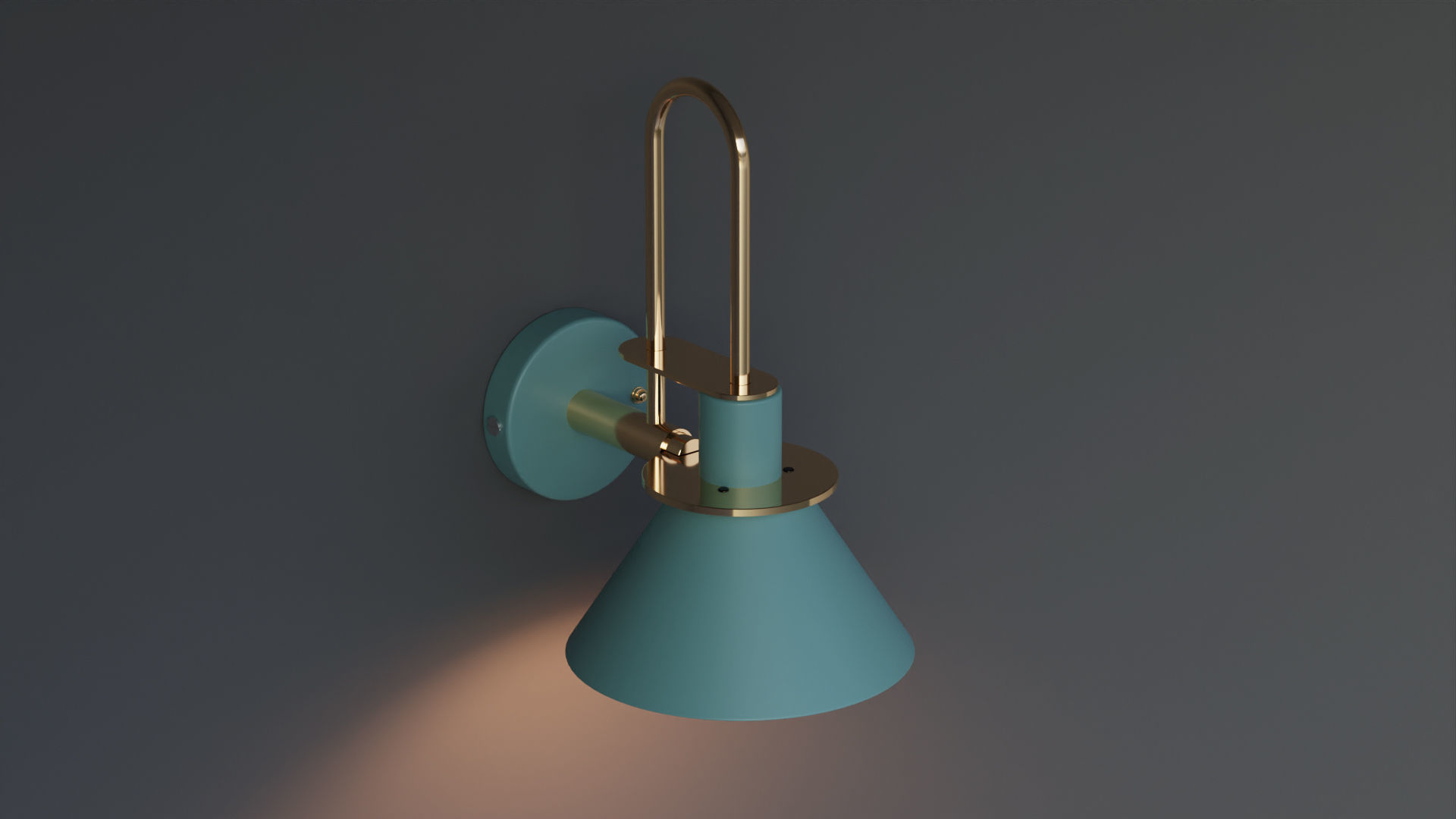 Salena Modern Wall Lamp 3D model_3