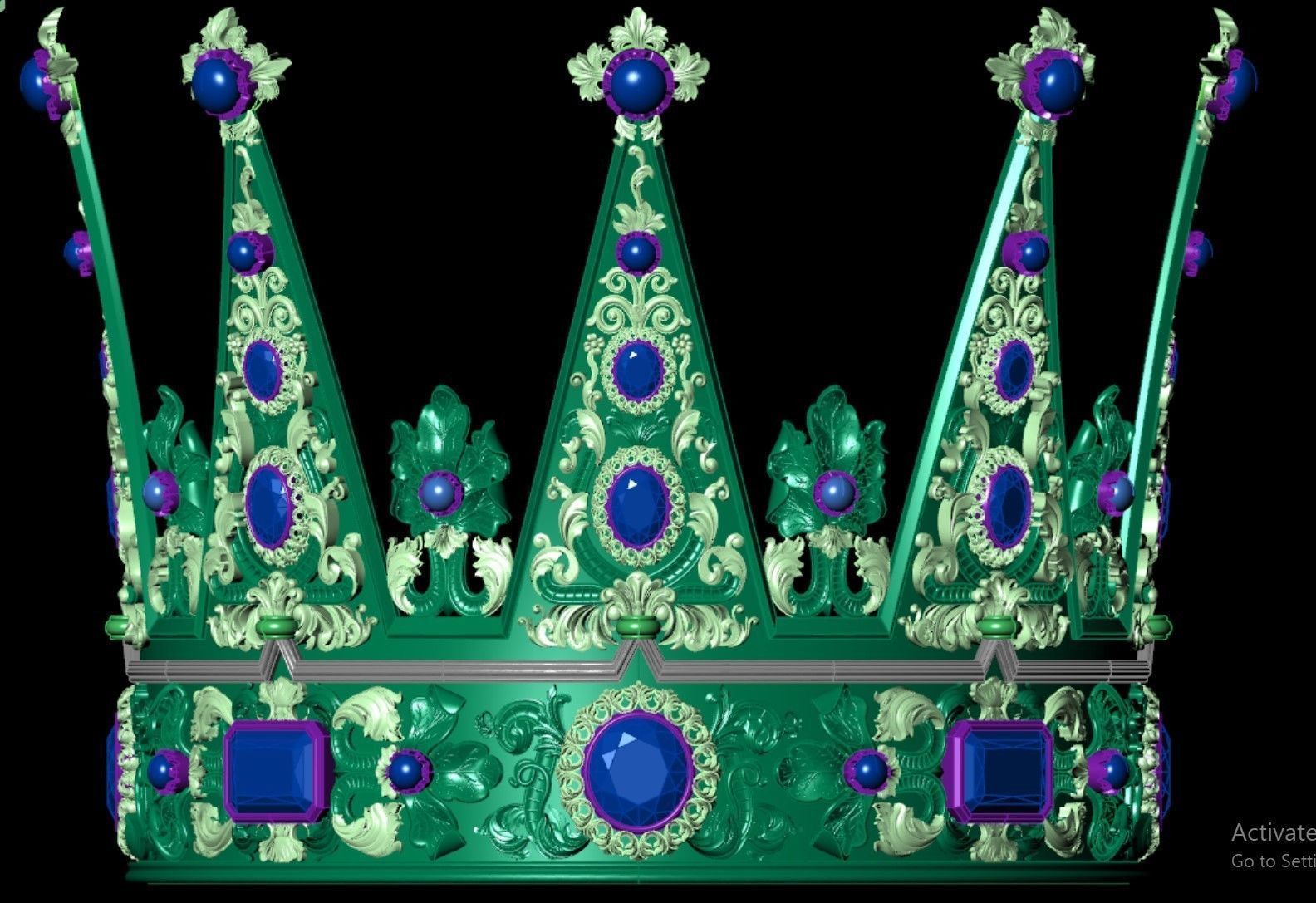 King Crown                     3D print model_9