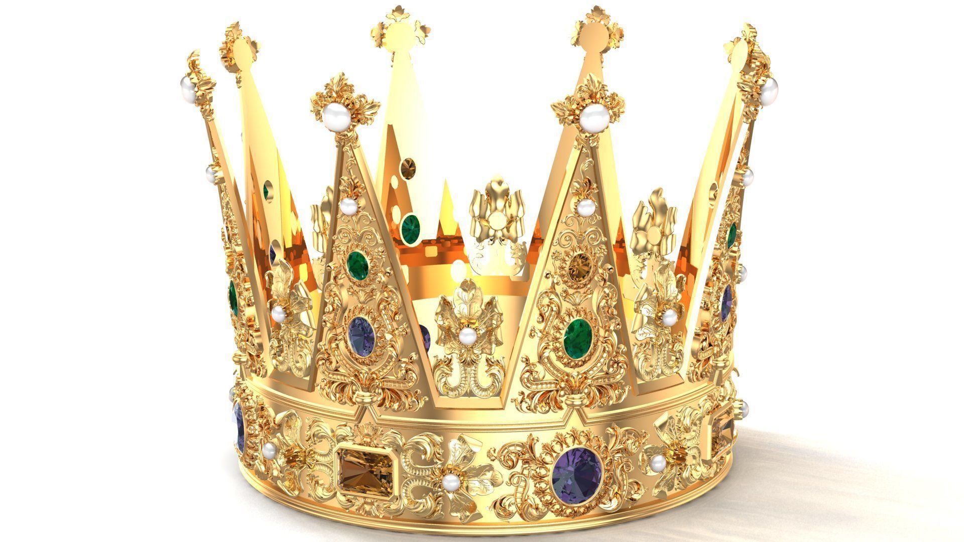 King Crown                     3D print model_10