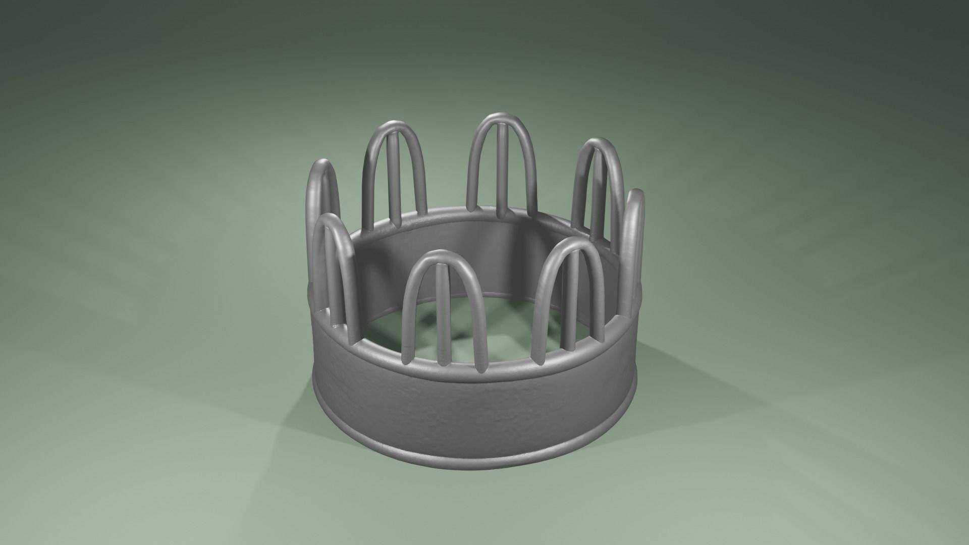 feeder with tombstone railings cows diorama miniature 3D print model_3