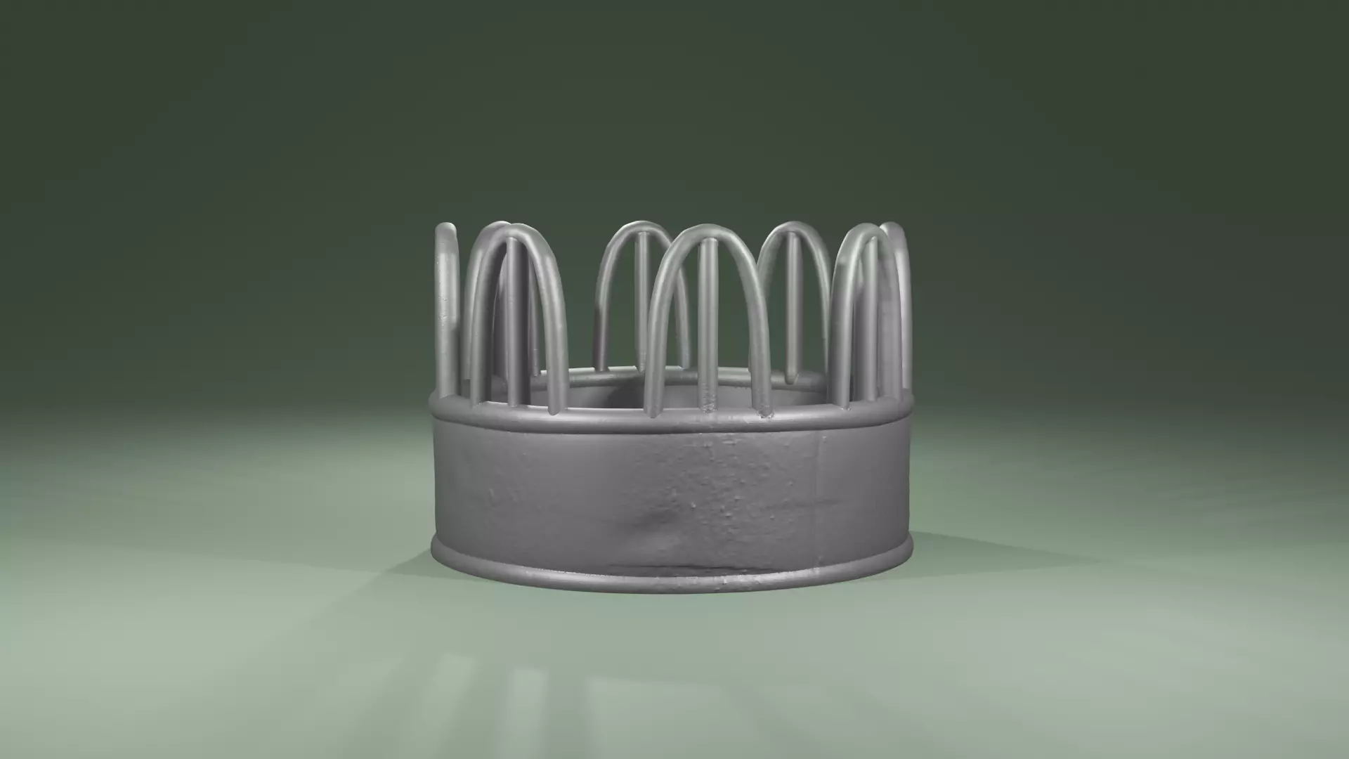 feeder with tombstone railings cows diorama miniature 3D print model_0