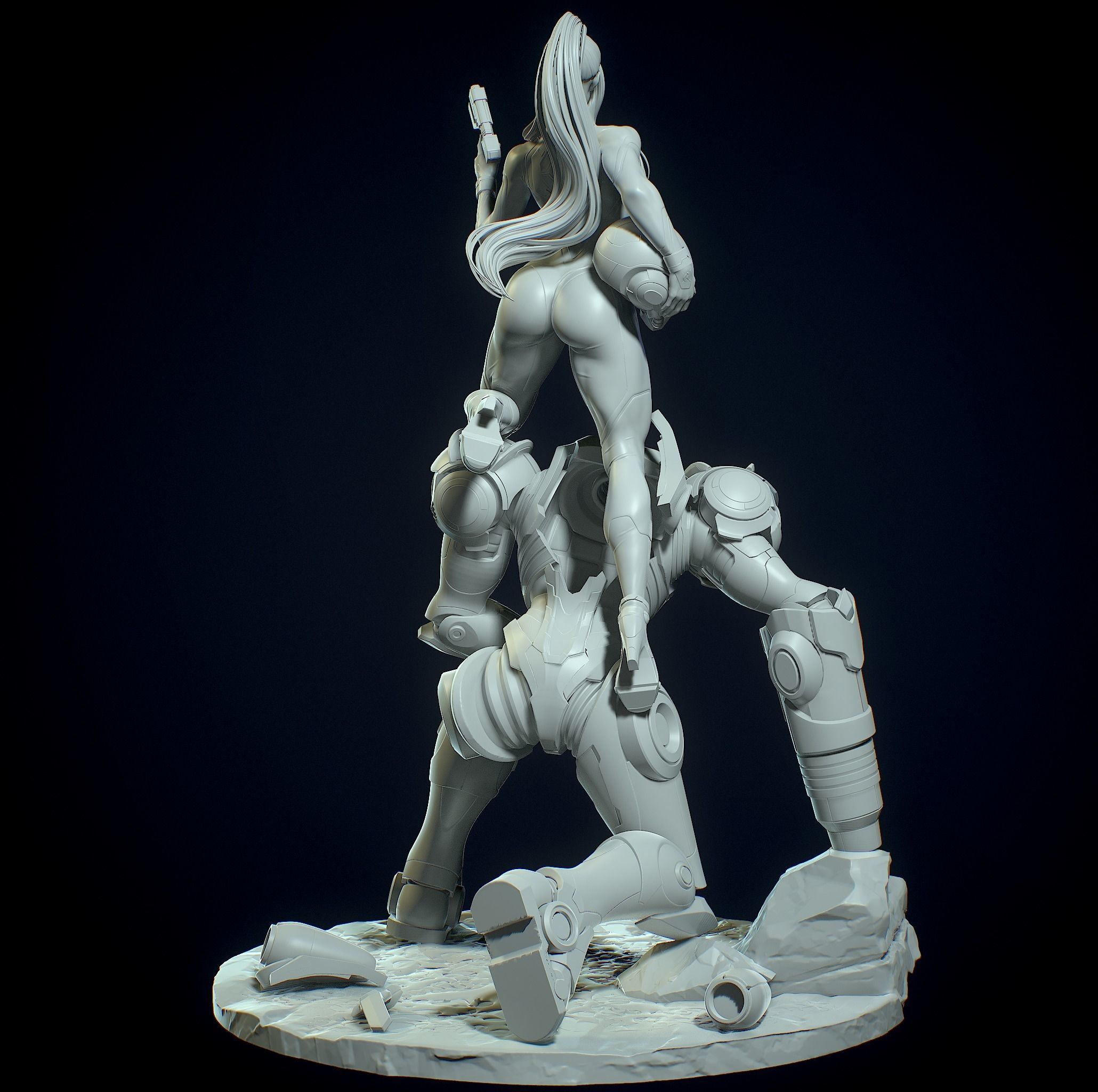 Samus Aran with NSFW 3D print model_17