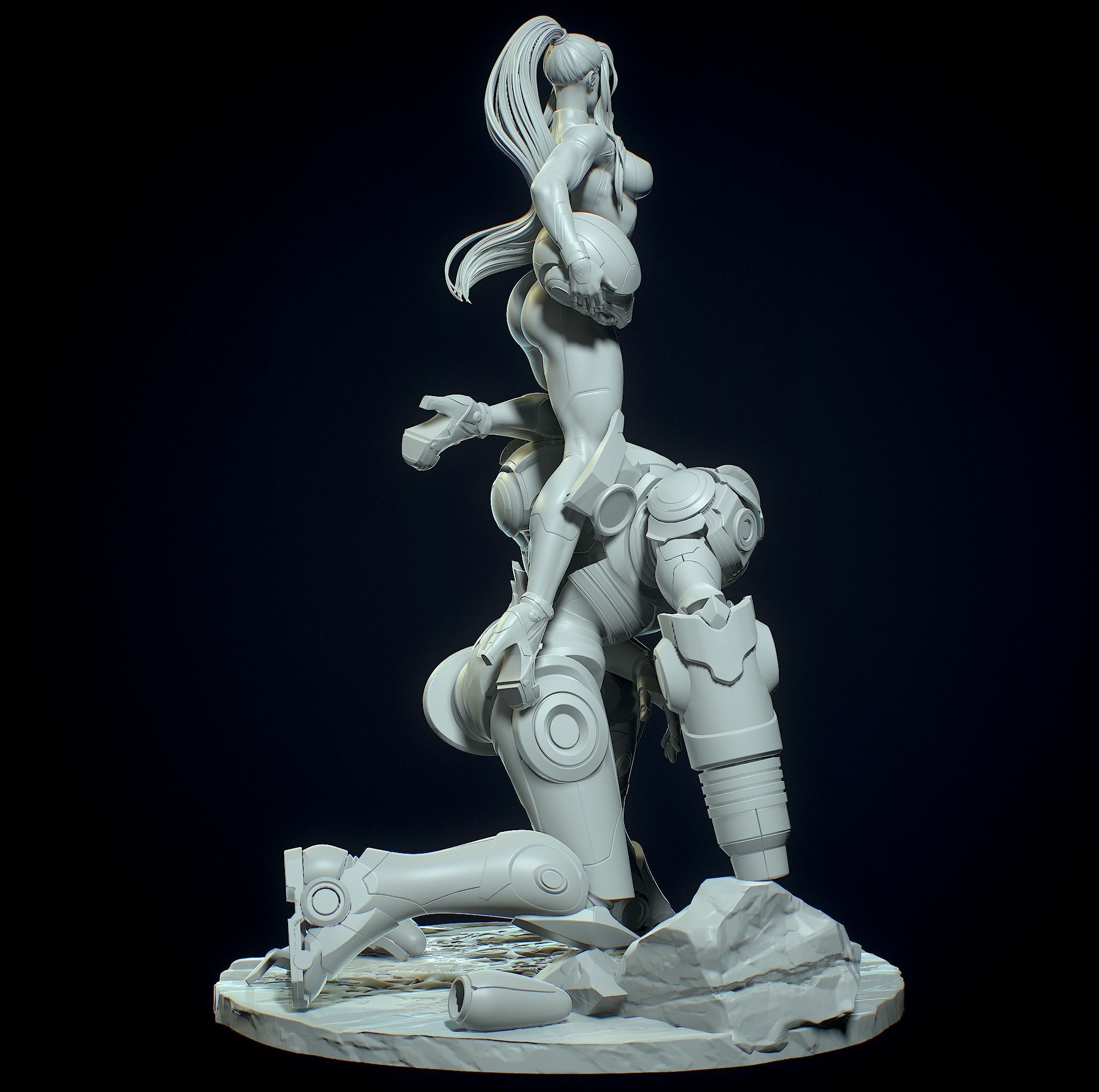 Samus Aran with NSFW 3D print model_16