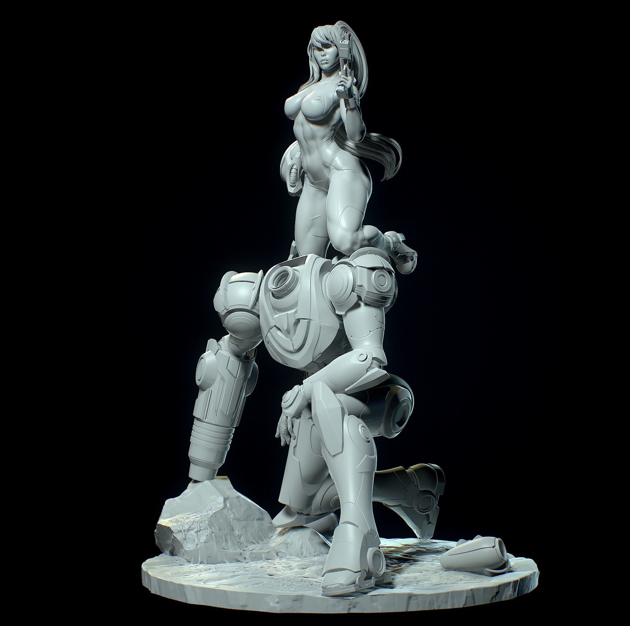 Samus Aran with NSFW 3D print model_20