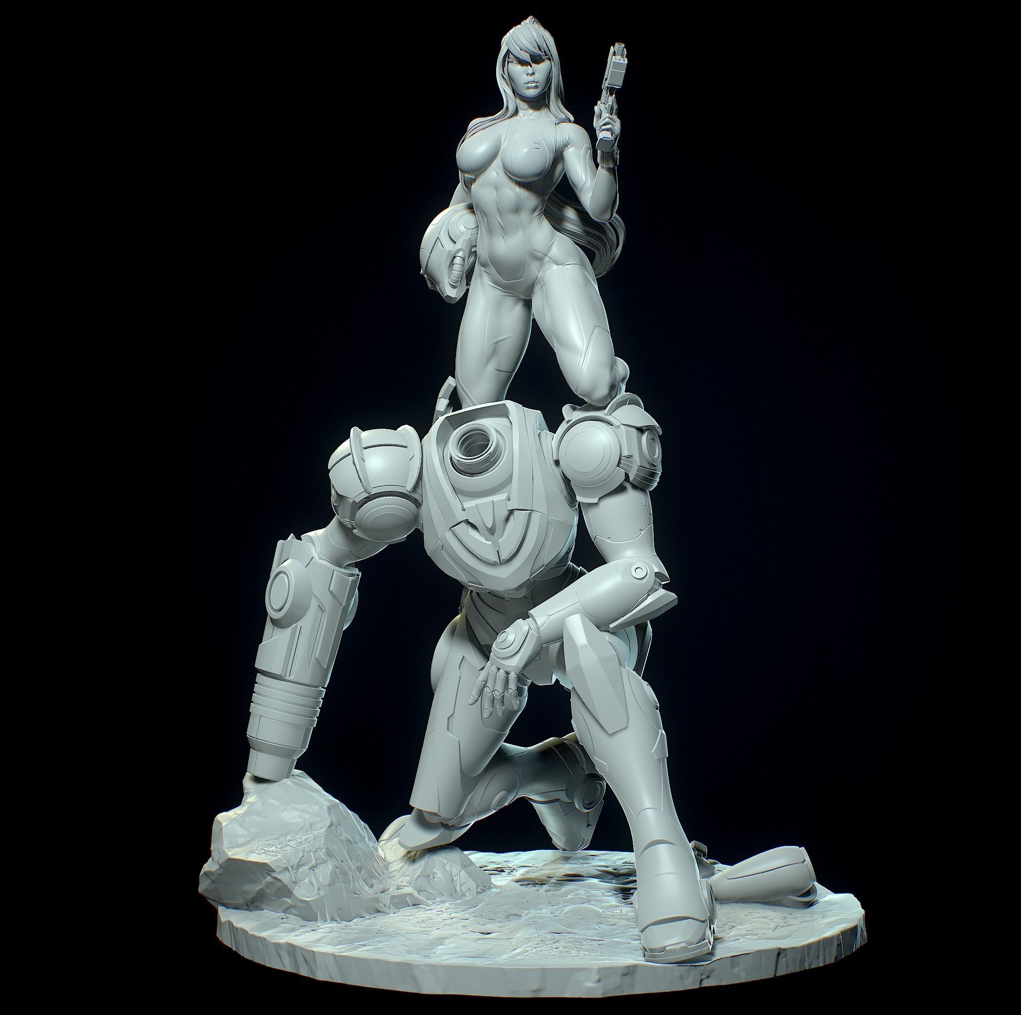 Samus Aran with NSFW 3D print model_21