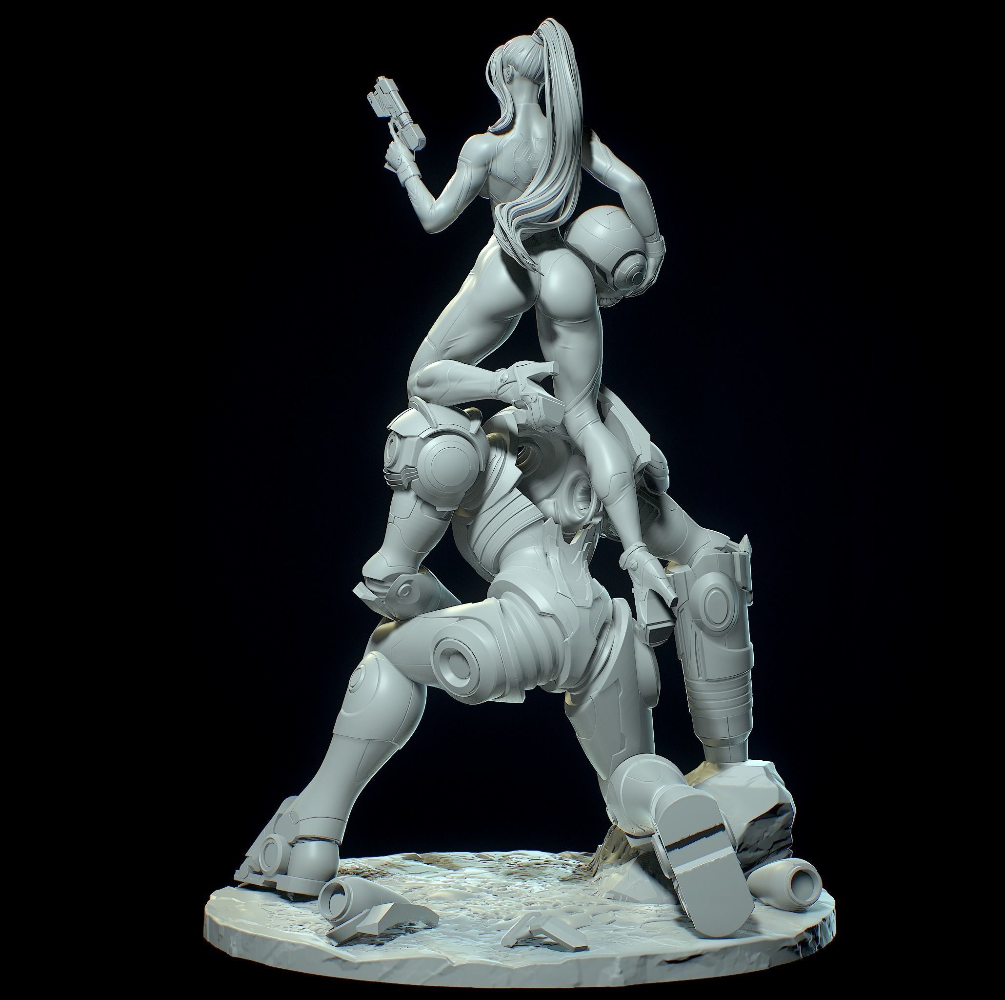 Samus Aran with NSFW 3D print model_18