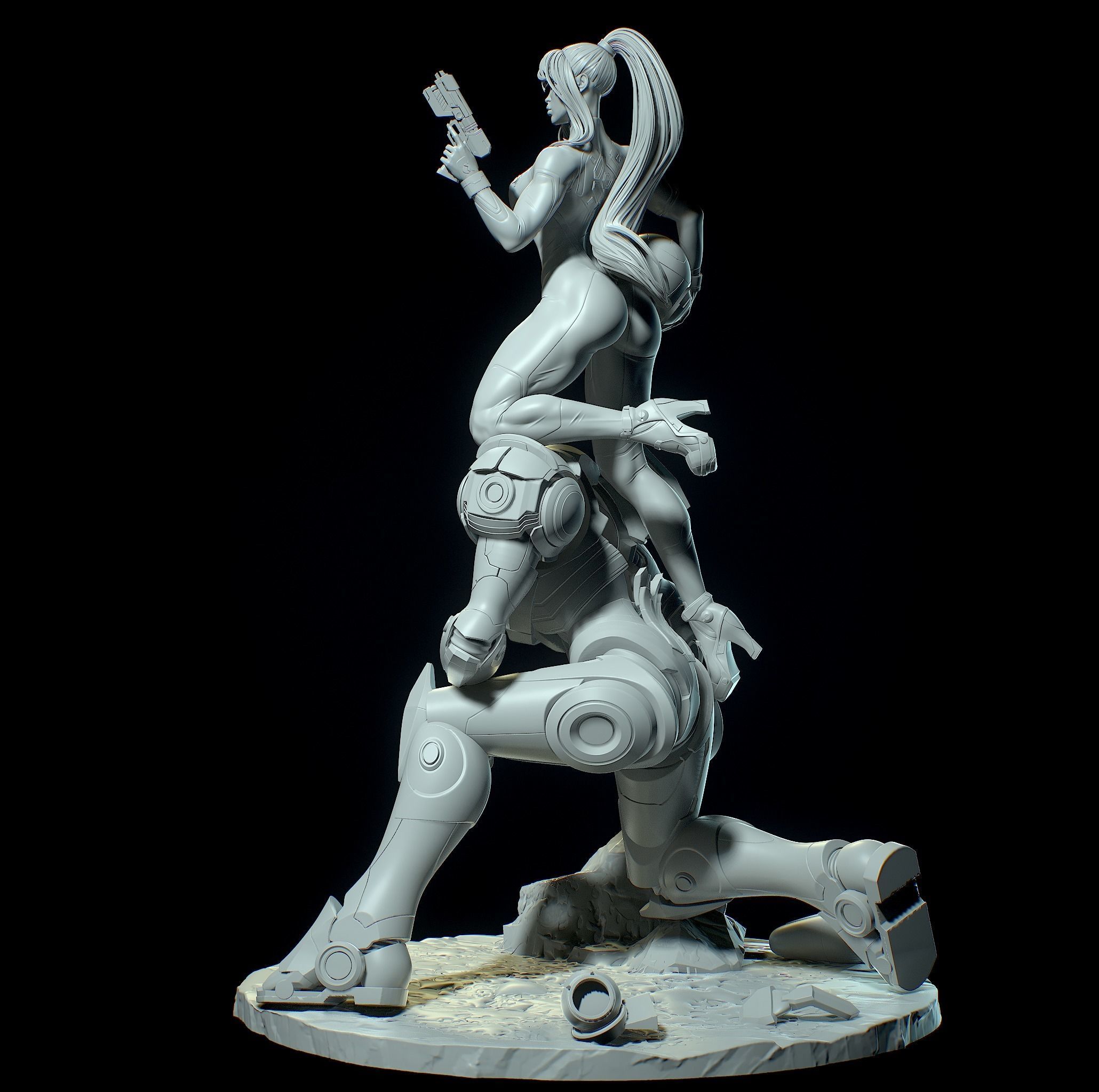 Samus Aran with NSFW 3D print model_19