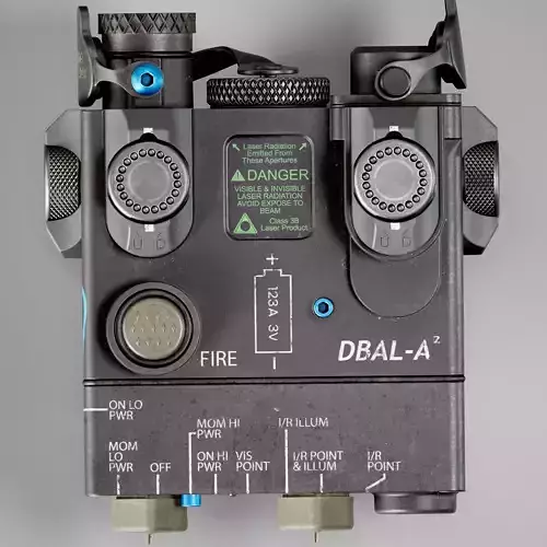 ANPEQ-15A DBAL-A2 Laser attachment Low-poly 3D model