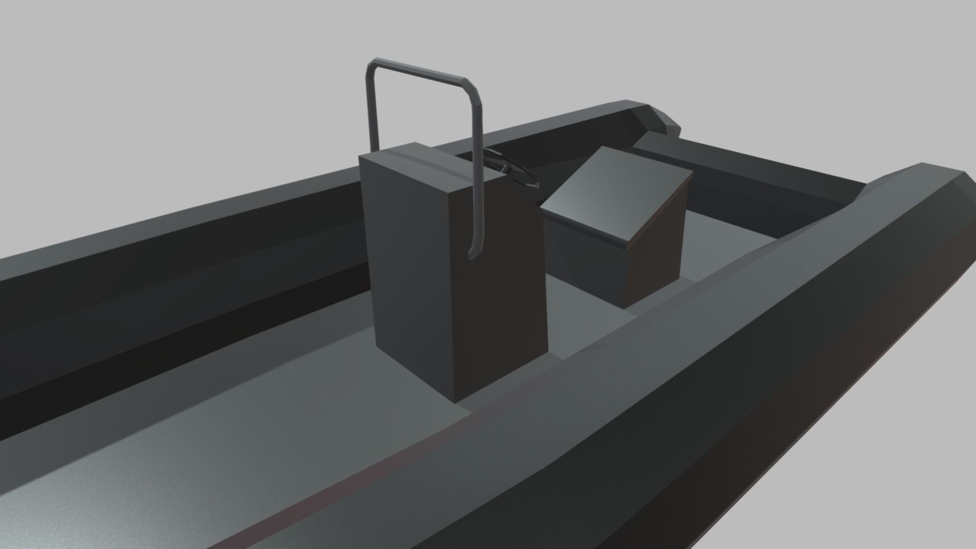 Low Poly Boat 02 Low-poly 3D model_5