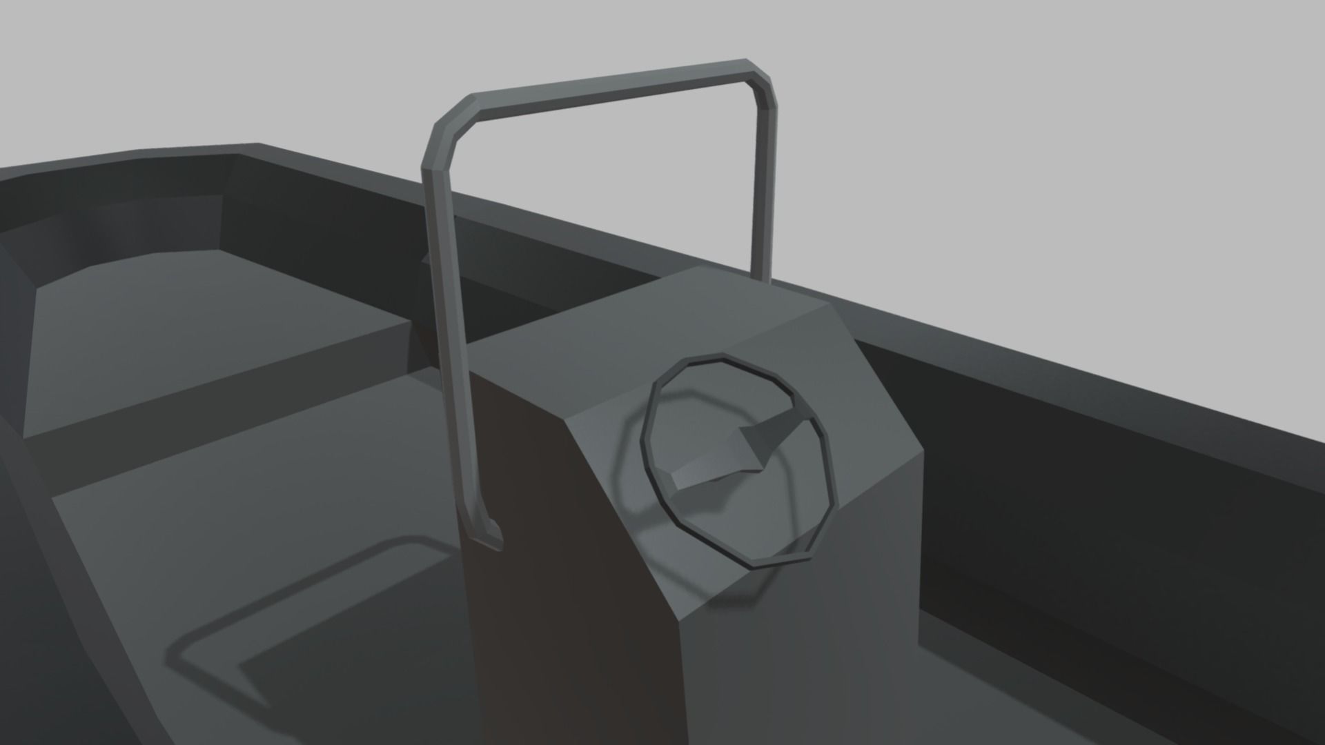 Low Poly Boat 02 Low-poly 3D model_6