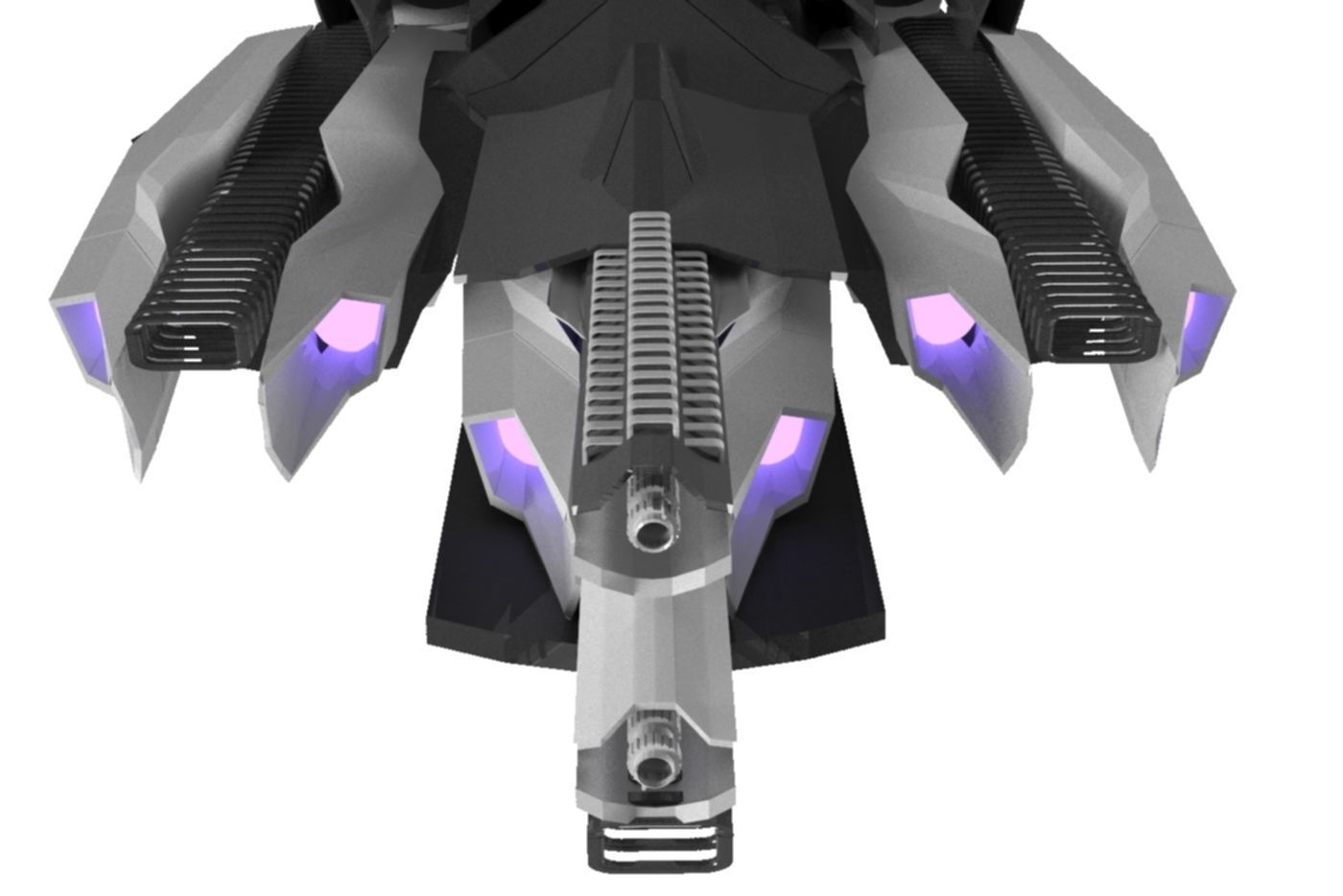 Mothership Spaceship Sci-Fi Game Model 3D  3D model_6