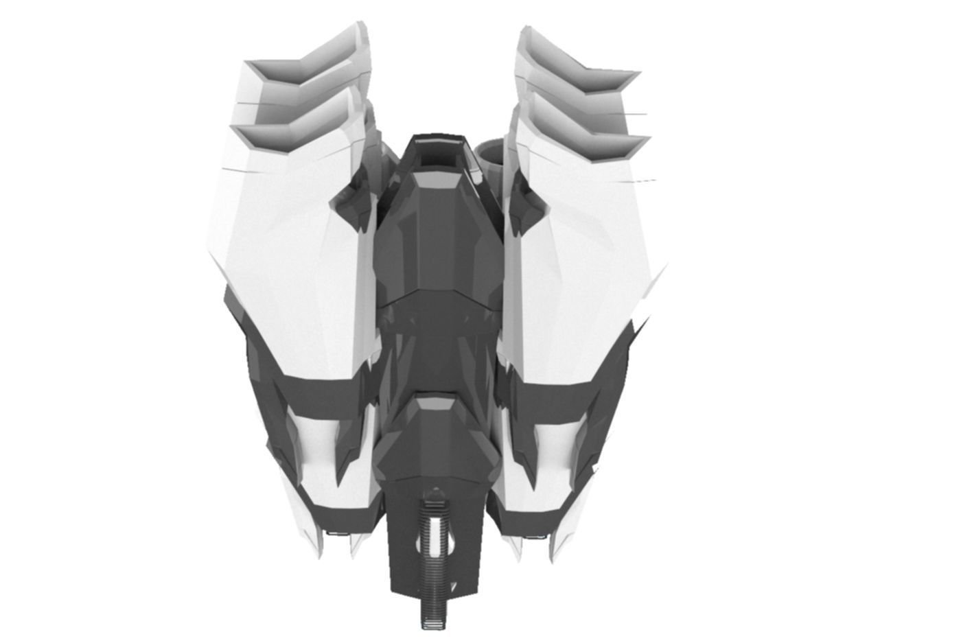 Mothership Spaceship Sci-Fi Game Model 3D  3D model_11