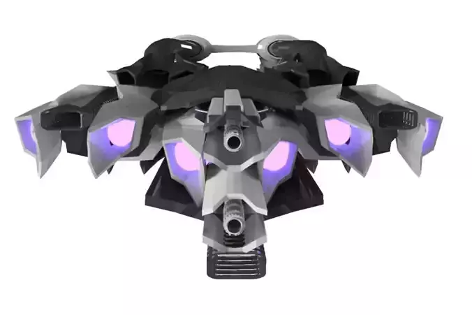 Mothership Spaceship Sci-Fi Game Model 3D  3D model