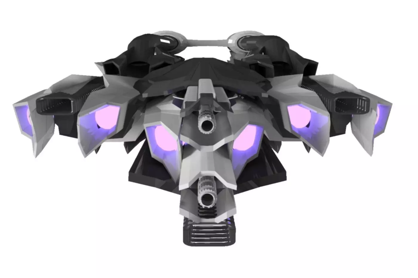 Mothership Spaceship Sci-Fi Game Model 3D  3D model_0