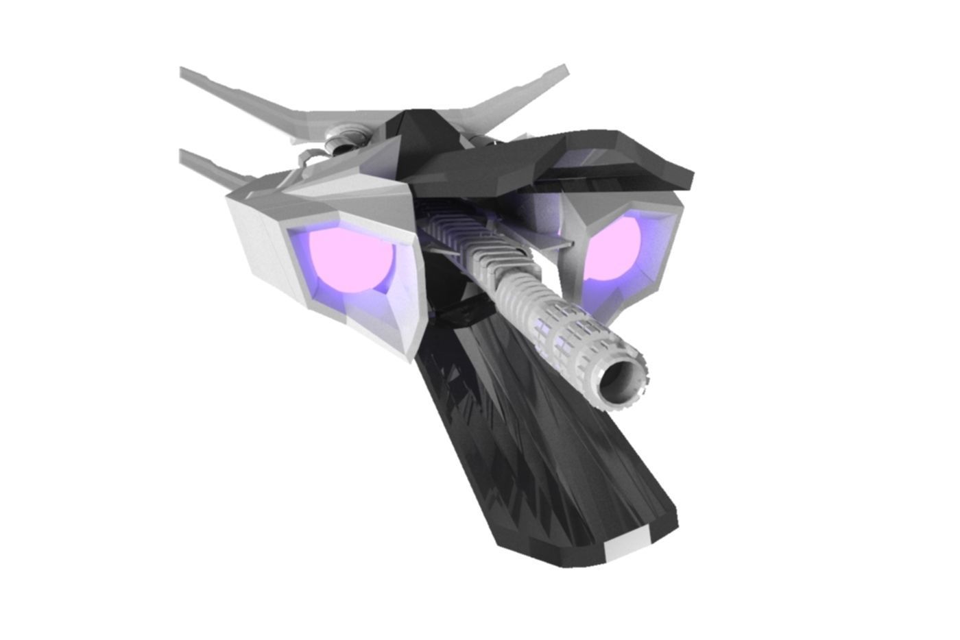 Sniper Spaceship 3D Spaceship Sci-Fi Game Model 3D 3D model_5