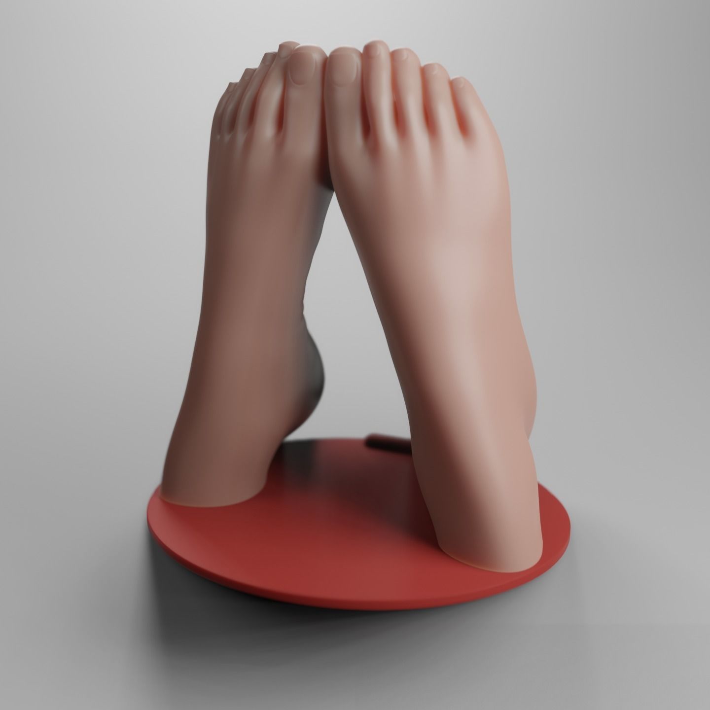 Feet Phone Stand 3D print model_6