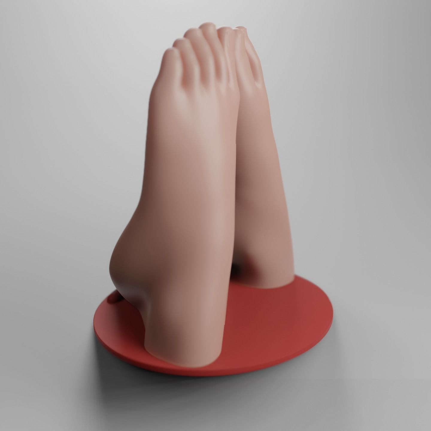 Feet Phone Stand 3D print model_4