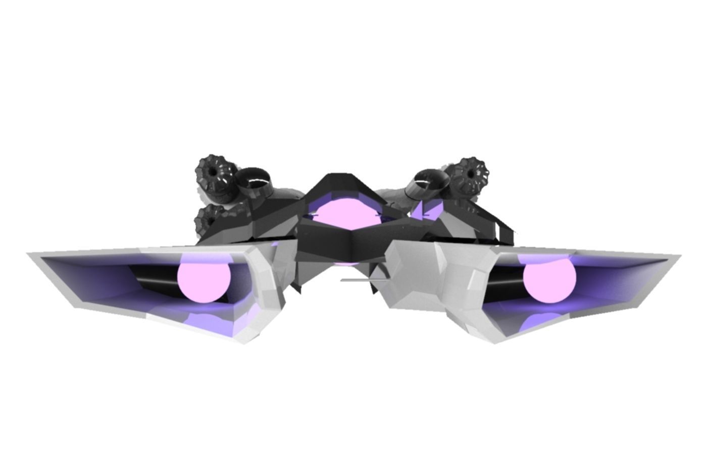 Spaceship Chaser 3D Spaceship Sci-Fi Game Model 3D 3D model_7