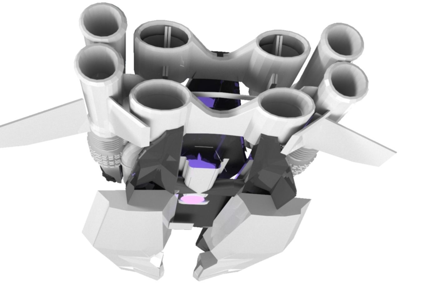 Spaceship Chaser 3D Spaceship Sci-Fi Game Model 3D 3D model_4