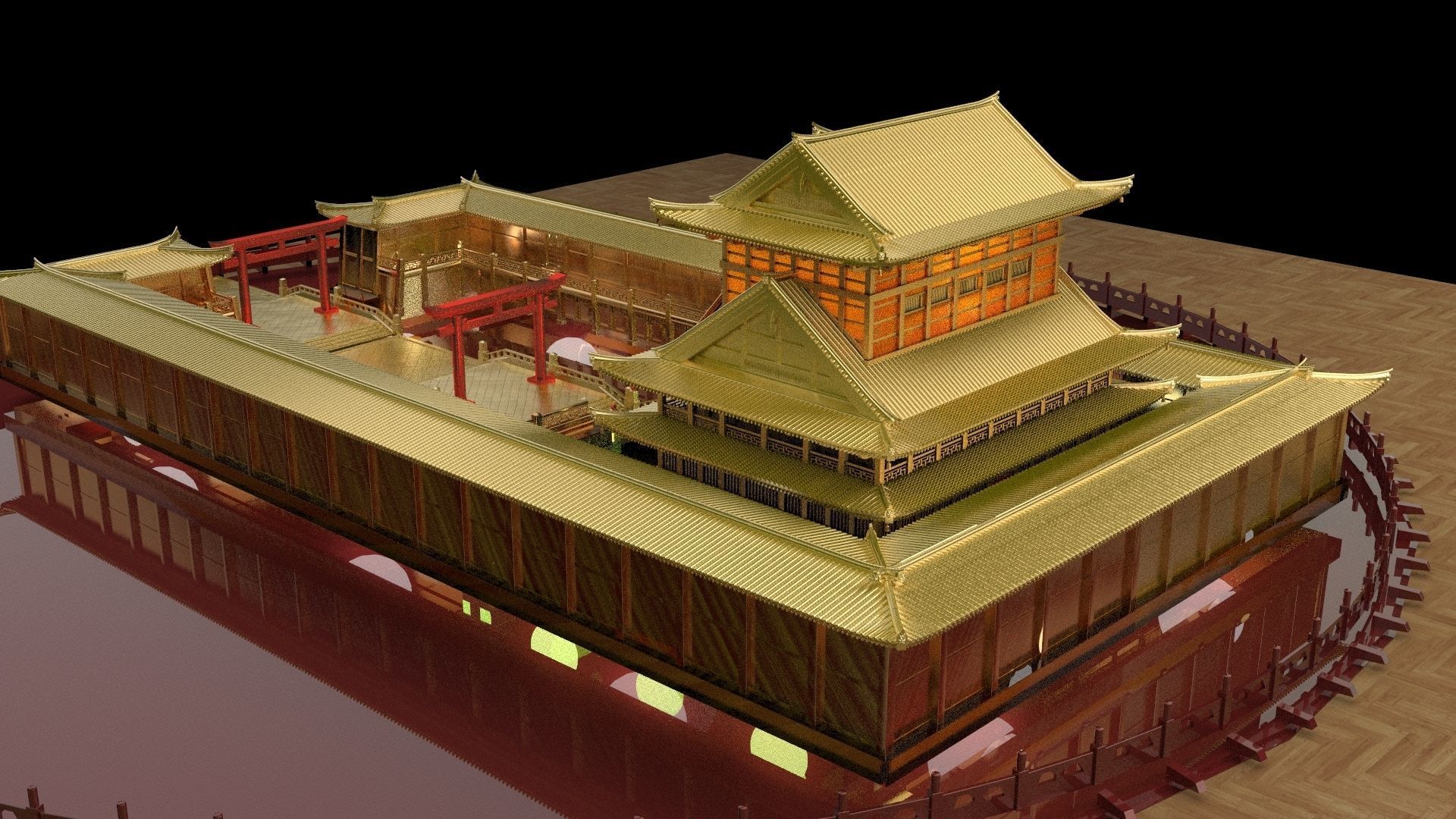 Chinese ancient house  3D model_2