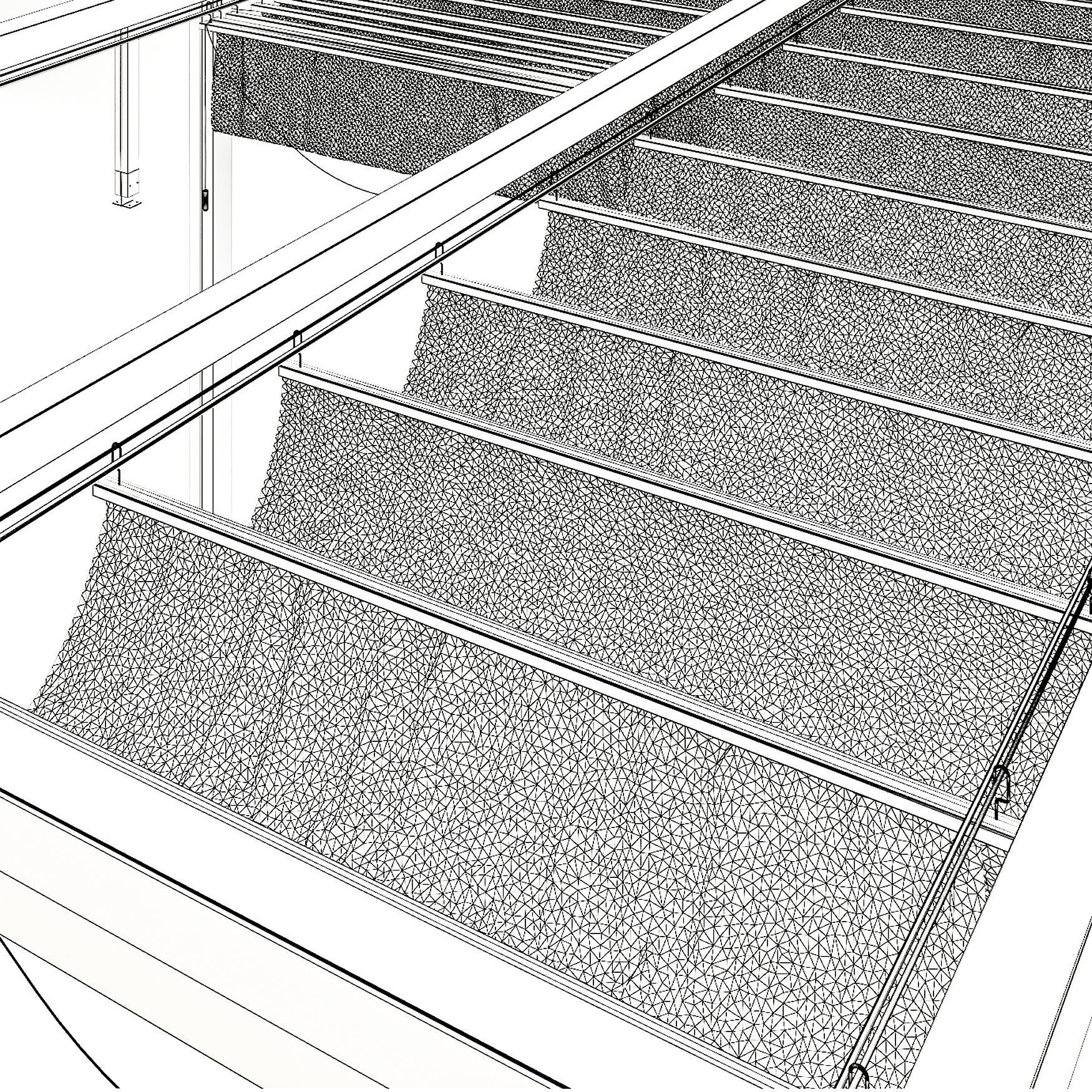 Fabric Sunshade 3D model_3