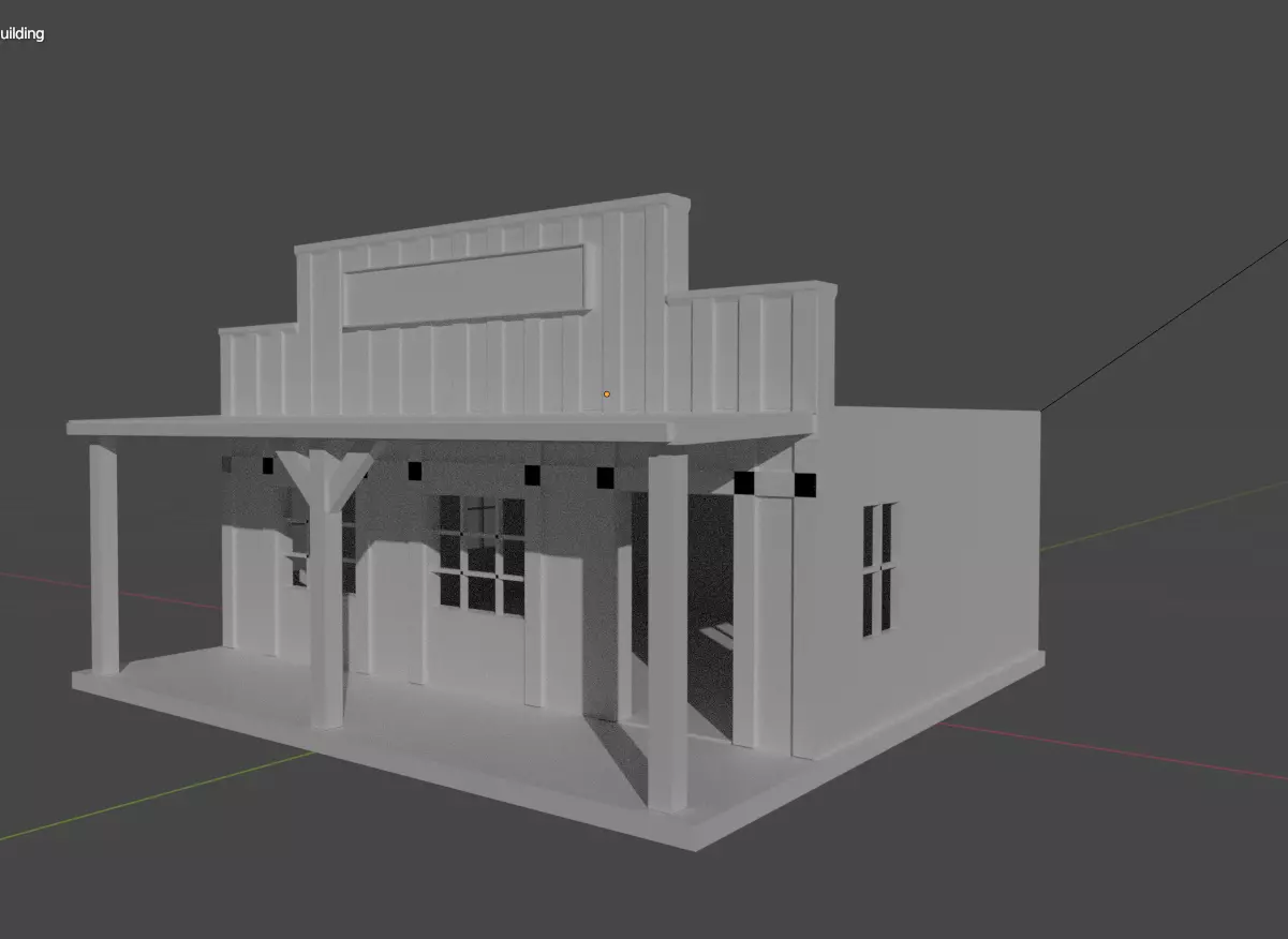 Western Building 3D print model