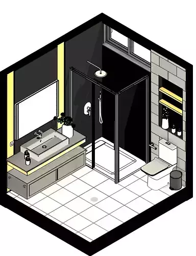 modern bathroom design with all its accessories