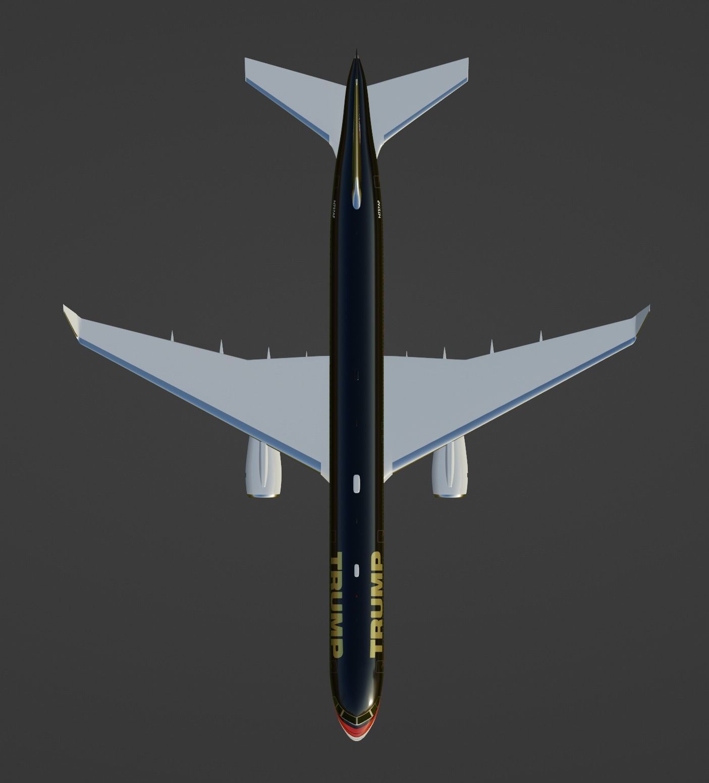 Trump Boeing 757-200 3D model_10