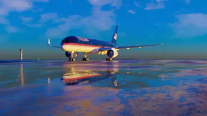 Trump Boeing 757-200 3D model
