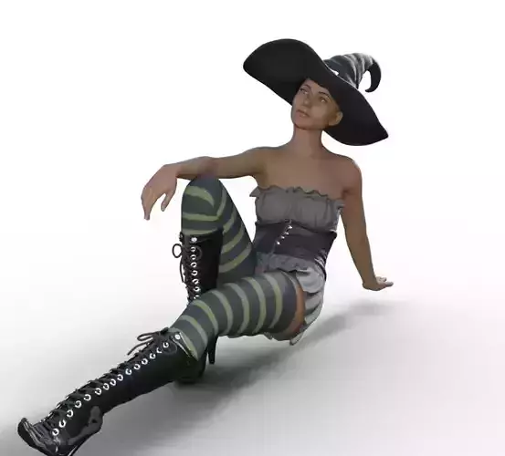 The witch on floor 3D print model