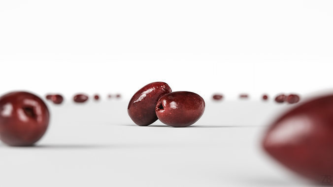 Olive 3D model 2