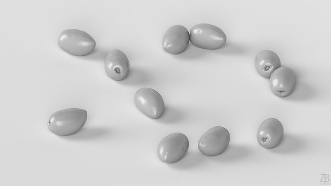 Olive 3D model 4