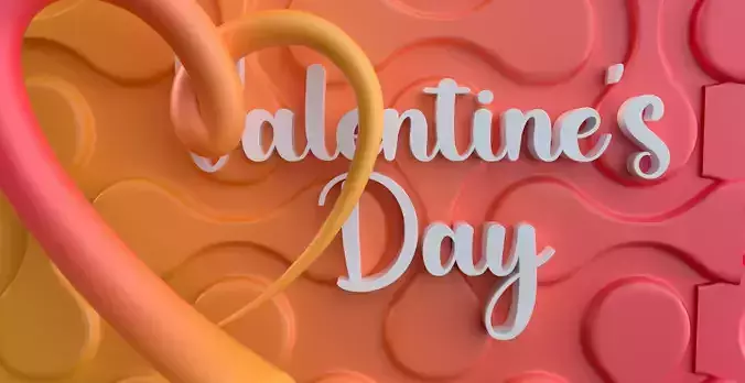Valentines day 3D model