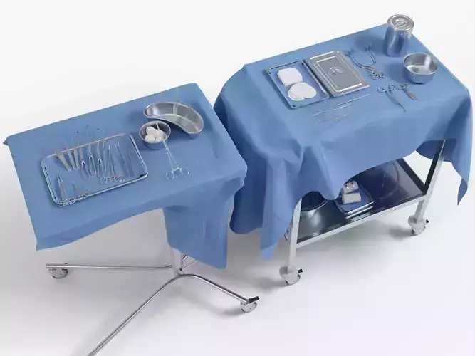 Surgical Instruments and equipment 3D model